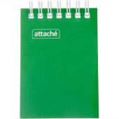 Блокнот на спирали А7 60л. ATTACHE,т.-зеленый, блок 60г, обложка 215г Блокнот на спирали А7 60л. ATTACHE,т.-зеленый, блок 60г, обложка 215г