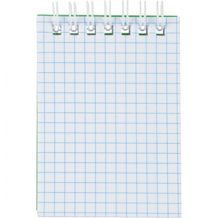 Блокнот на спирали А7 60л. ATTACHE,т.-зеленый, блок 60г, обложка 215г