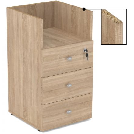 Тумба приставная Easy One LT 22/16 400 дуб сонома 3 ящ Тумба приставная Easy One LT 22/16 400 дуб сонома 3 ящ