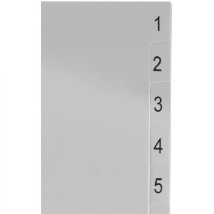 Разделитель листов 12л. цифровые пластик.Комус