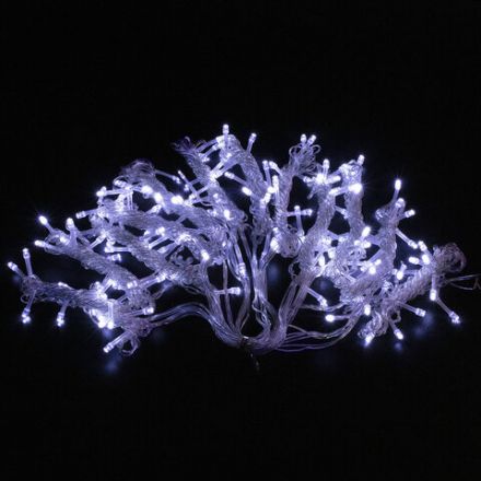 Электрогирлянда-занавес комнатная "Штора" 3х2 м, 144 LED, холодный белый свет, 220 V, ЗОЛОТАЯ СКАЗКА, 591351