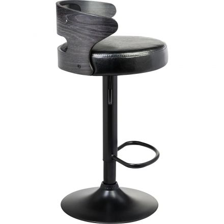 Стул барный LO_DOBRIN FRED BLACK LMZ-1018_B-M_EL чёрное дерево, чёрный