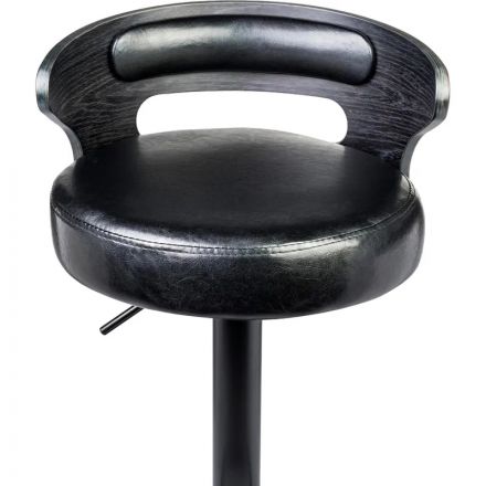 Стул барный LO_DOBRIN FRED BLACK LMZ-1018_B-M_EL чёрное дерево, чёрный