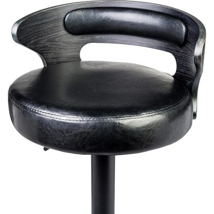 Стул барный LO_DOBRIN FRED BLACK LMZ-1018_B-M_EL чёрное дерево, чёрный