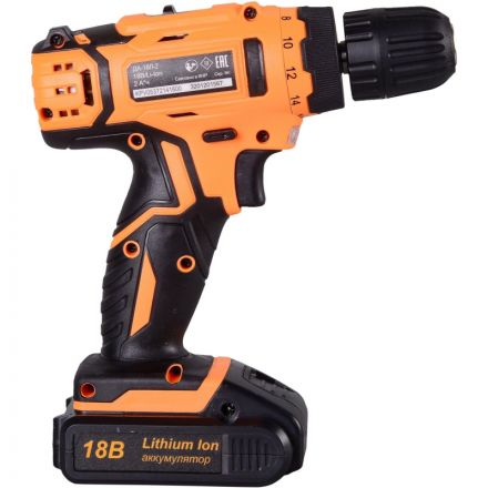 Дрель-шуруповерт аккумуляторная Вихрь ДА-18Л-2 (72/14/16) Дрель-шуруповерт аккумуляторная Вихрь ДА-18Л-2 (72/14/16)
