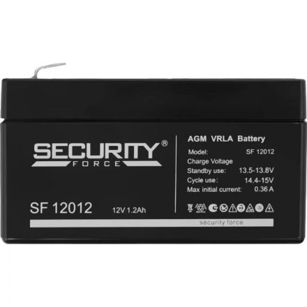Батарея для ИБП Security Force SF 12012 12В/1.2, F1 (97x43x53мм) Батарея для ИБП Security Force SF 12012 12В/1.2, F1 (97x43x53мм)