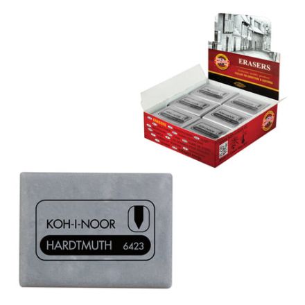 Ластик-клячка художественный KOH-I-NOOR, 47x36x10 мм, супермягкий, серый, 6423018004KD Ластик-клячка художественный KOH-I-NOOR, 47x36x10 мм, супермягкий, серый, 6423018004KD