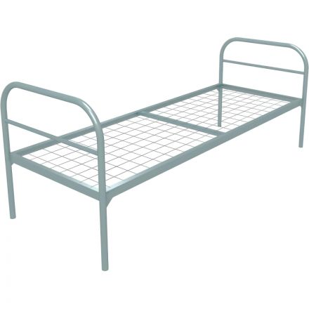 Кровать CAM_металлическая одноярусная Эконом+ 800х1900, сет100х50,1 перем
