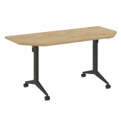 X-Pull Стол складной мобильный X.M-7.T2 Тиквуд светлый/Антрацит металл 1580*720*753 X-Pull Стол складной мобильный X.M-7.T2 Тиквуд светлый/Антрацит металл 1580*720*753