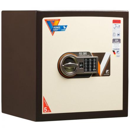 Сейф взломостойкий Valberg ASK Карат-46 EL коричневый/бежевый (электронный замок)