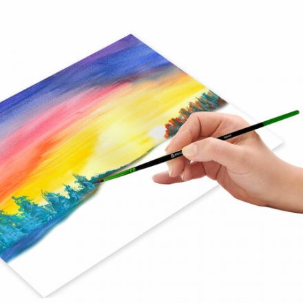 Кисти BRAUBERG PREMIUM, набор 3 шт. (из ворса пони круглые № 2, 4, 7), блистер, 201021