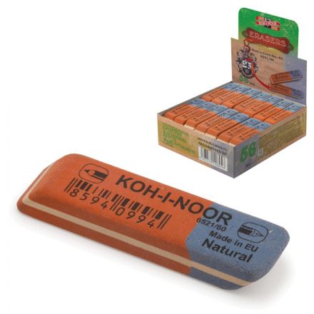 Ластик KOH-I-NOOR для графита и чернил сине-красный 57х14х8мм 6521 Чехия Ластик KOH-I-NOOR для графита и чернил сине-красный 57х14х8мм 6521 Чехия