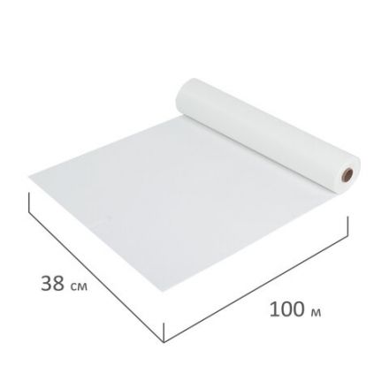 Бумага для выпечки силиконизированная, пергамент 38 см х 100 м, цвет белый, LAIMA, CH, 609588