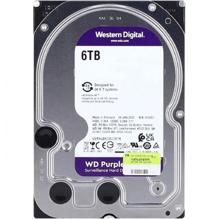 Жесткий диск WD Purple SATA 6Tb 5400 RPM 256Mb(WD63PURU) Жесткий диск WD Purple SATA 6Tb 5400 RPM 256Mb(WD63PURU)