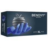Перчатки нитриловые смотровые 50 пар (100 штук), размер 9-10, XL (очень большой), сиреневые, BENOVY MultiColor Перчатки нитриловые смотровые 50 пар (100 штук), размер 9-10, XL (очень большой), сиреневые, BENOVY MultiColor
