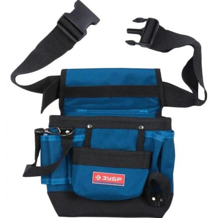 Пояс для инструментов ЗУБР ЭКСПЕРТ,держатель для молотка,9 карманов (38632)