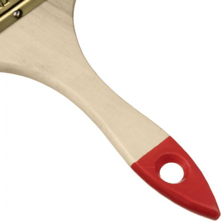 Кисть плоская ЗУБР УНИВЕРСАЛ-ОПТИМА, светлая щетина, 75мм