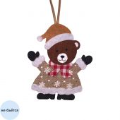 Игрушка Украшение НГ подвесное из полиэстера / 9x0,7x11см арт.95293