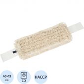 Насадка МОП плоская петлевая хлопок 40x13 см бежевая