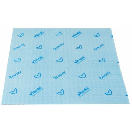 Салфетки хозяйственные Vileda Бризи 36х35см синие 25шт/уп 161616