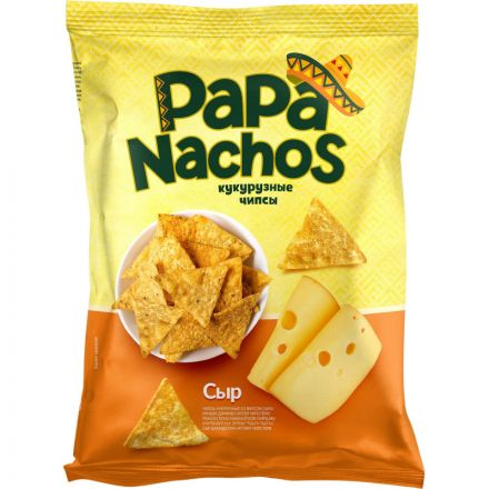 Чипсы кукурузные Рара Nachos со вкусом сыра, 150г
