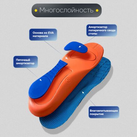 Стельки для обуви с супинатором АНАТОМИЧЕСКИЕ, материал EVA PRO, размер RU 34-39 / EU 35-40, с линиями выреза, SHEGRA (ШЕГРА), 700772 Стельки для обуви с супинатором АНАТОМИЧЕСКИЕ, материал EVA PRO, размер RU 34-39 / EU 35-40, с линиями выреза, SHEGRA (ШЕГРА), 700772