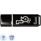 Флеш-память SmartBuy Glossy series 16 Gb USB 2.0 черная Флеш-память SmartBuy Glossy series 16 Gb USB 2.0 черная