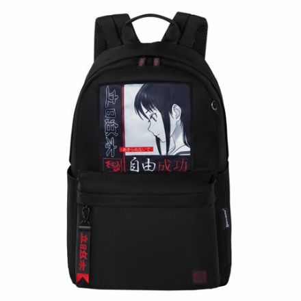 Рюкзак BRAUBERG FASHION CITY универсальный, карман-антивор, "Anime Girl", черный, 44х31х16 см, 272568