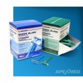 Станок для бритья операц. поля с 1 лезвием, Apexmed 100шт/уп
