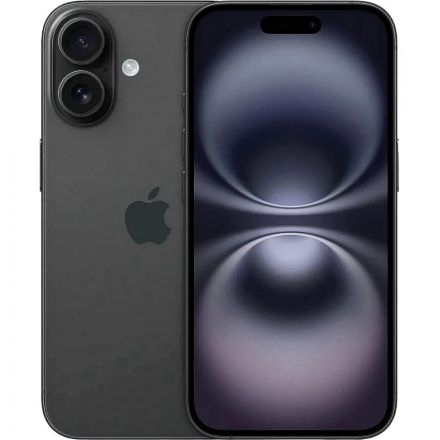 Смартфон Apple iPhone 16 128GB Black, A3287(MYE73HN/A) Смартфон Apple iPhone 16 128GB Black, A3287(MYE73HN/A)