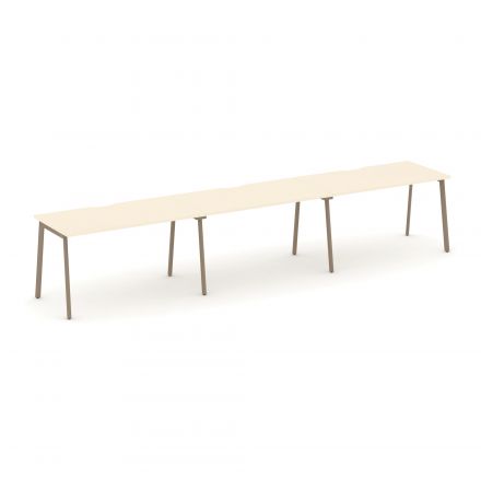 Estetica Рабочая станция на 3 места ES.RS-3.3-VP Сатин/Латте металл 4140*730*750