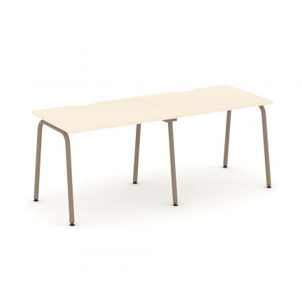 Estetica Рабочая станция на 2 места ES.RS-2.1-VK Сатин/Латте металл 1960*730*750