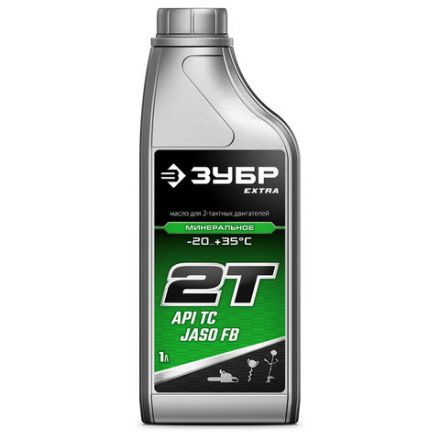 Минеральное масло ЗУБР EXTRA 2Т-М, для 2-тактных двигателей, 1 л, 70600-1