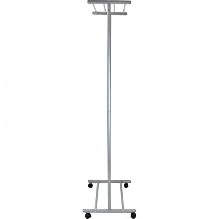 Вешалка МЕ_напольная М 9, колеса, металлик