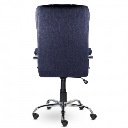 Кресло Атлант В хром Moderno 07 (синий)