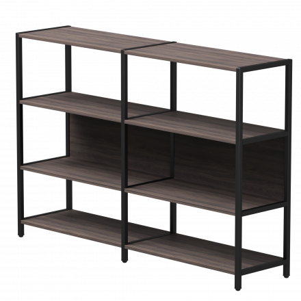 Набор стеллажных систем №1 Everprof EVO 1635x385x1120 Дуб Пасадена/Черный