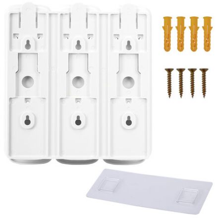 Дозатор тройной 3 х 0,3 л для жидкого мыла/шампуня/геля LAIMA PREMIUM, НАЛИВНОЙ, белый, 609500