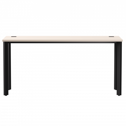 Стол прямой Everprof EVO на металлокаркасе 1580х670х755 мм опоры 45гр Кашемир/Черный