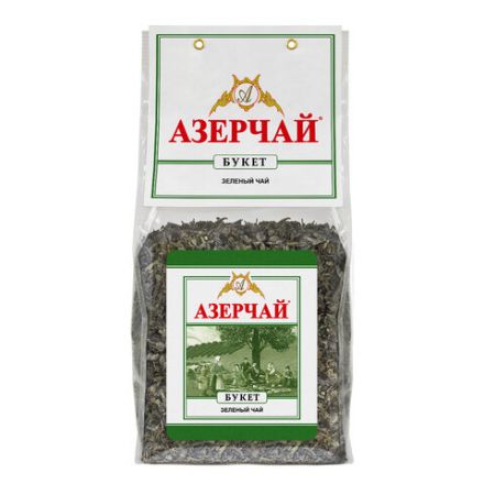 Чай листовой АЗЕРЧАЙ "Букет" зеленый крупнолистовой 400 г, 418039 Чай листовой АЗЕРЧАЙ "Букет" зеленый крупнолистовой 400 г, 418039