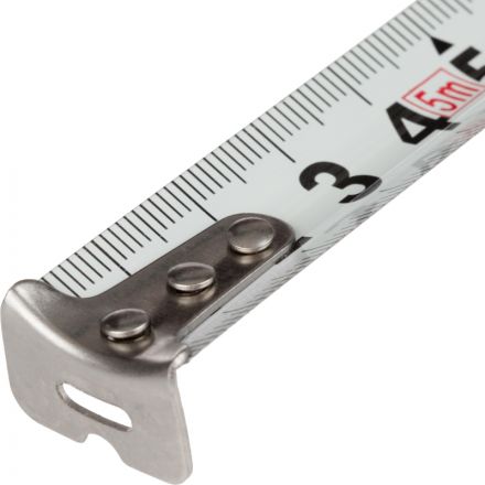 Рулетка TOPFORT BASIC 5мх19мм, пласт корпус, 2 стопора