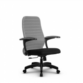 Кресло Метта SU-CM-10 светло-серое/черное Pl
