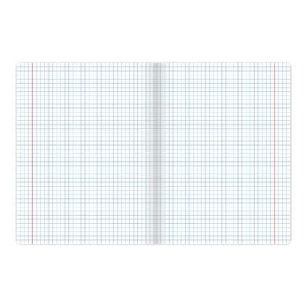 Тетрадь 18 л. BRAUBERG КЛАССИКА NEW клетка, обложка картон, СИНЯЯ, 105699
