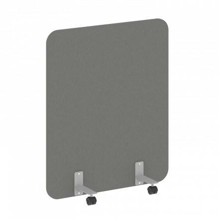 R-line Перегородка на металлических опорах, на роликах DP.R-100-120 Металлик/Серый металл 1000*18*1200