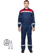 Костюм рабочий летний муж. л20-КПК син/красн (р.48-50) 170-176 (Арсенал-СП)
