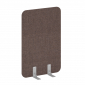 R-line soft Перегородки на металлических опорах на фетровых подпятниках AP.F-80-120 Romeo 04/Серый металл 800*18*1200