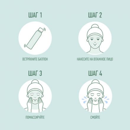 Пенка для умывания 150 мл, ЧИСТАЯ ЛИНИЯ "Хлопок и алоэ", вулканическая, бережное очищение