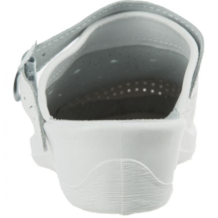 Сабо Яна женские из натуральной кожи белые (размер 39)