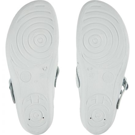 Сабо Яна женские из натуральной кожи белые (размер 39)