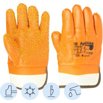 Перчатки защитные Арктика утепл. с крошкой,манжета-крага арт.6174 (p.10) Перчатки защитные Арктика утепл. с крошкой,манжета-крага арт.6174 (p.10)