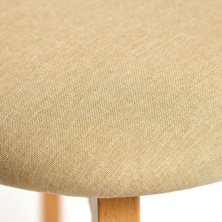 Стул мягкое сиденье/ цвет сиденья - Бежевый MAXI (Макси) каркас бук, сиденье ткань, натуральный ( бук )